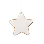 Gracie Star Ornament - White - Holiday Ornaments from Jaye's Studio