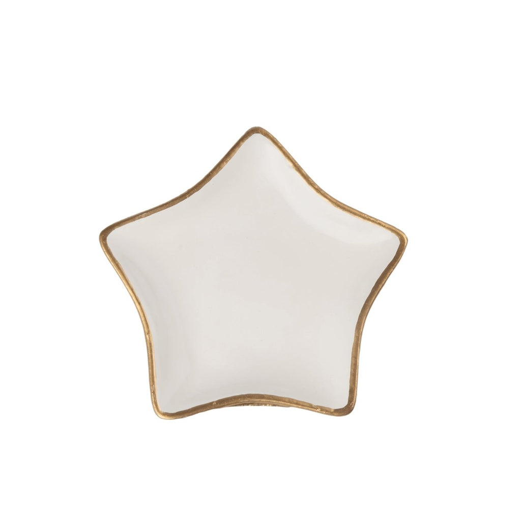 Gracie Star Tray - White - Serving Trays from Jaye's Studio