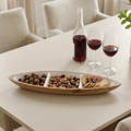 Gracie Statement Platter - Mango Wood & White Enamel - from Jaye's Studio