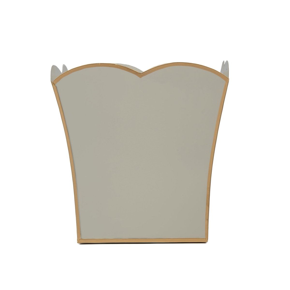 Gracie Taupe Square Metal Cachepot For Bedroom, Office, Kitchen, Living Room - Gracie Scarlette Collection - Cachepots from Jaye's Studio