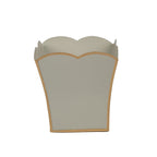 Gracie Taupe Square Metal Cachepot For Bedroom, Office, Kitchen, Living Room - Gracie Scarlette Collection - Cachepots from Jaye's Studio