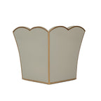 Gracie Taupe Square Metal Cachepot For Bedroom, Office, Kitchen, Living Room - Gracie Scarlette Collection - Cachepots from Jaye's Studio
