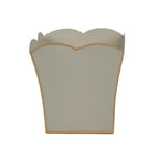 Gracie Taupe Square Metal Cachepot For Bedroom, Office, Kitchen, Living Room - Gracie Scarlette Collection - Cachepots from Jaye's Studio