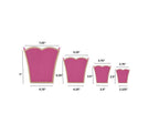 Gracie Taupe Square Metal Cachepot For Bedroom, Office, Kitchen, Living Room - Gracie Scarlette Collection - Cachepots from Jaye's Studio