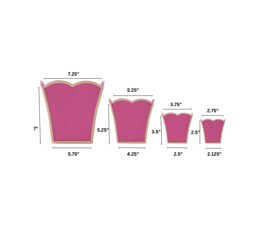 Gracie Taupe Square Metal Cachepot For Bedroom, Office, Kitchen, Living Room - Gracie Scarlette Collection - Cachepots from Jaye's Studio