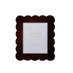 Gracie Tortoise Scalloped Rectangular Metal Photo Frame, Picture Frame for Home, Bedroom, Home Office - Avail 04/18 - Photo & Picture Frames from Jaye's Studio