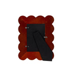 Gracie Tortoise Scalloped Rectangular Metal Photo Frame, Picture Frame for Home, Bedroom, Home Office - Avail 04/18 - Photo & Picture Frames from Jaye's Studio