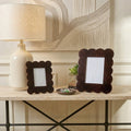 Gracie Tortoise Scalloped Rectangular Wooden Photo Frame - Photo & Picture Frames from Jaye's Studio