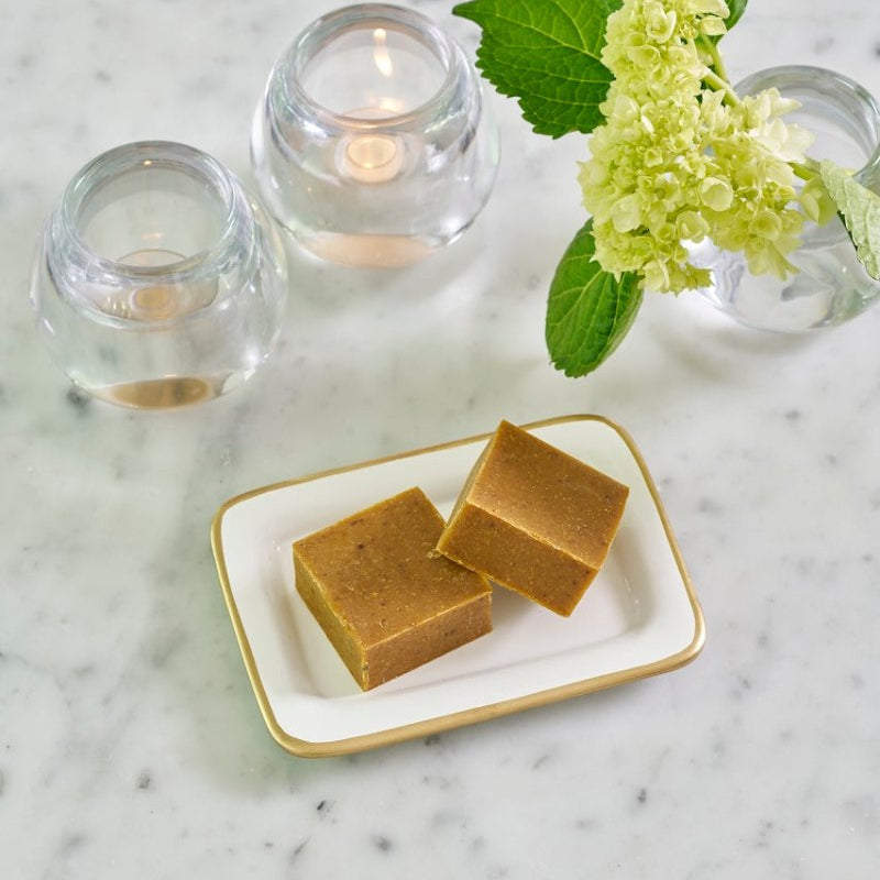 Gracie White Enameled Rectangle Soap Dish, Catch All Tray, Jewelry Tray for Bathroom, Vanity, Sink - Decorative Laney Tray - from Jaye's Studio