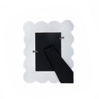Gracie White Scalloped Rectangular Metal Photo Frame, Picture Frame for Home, Bedroom, Home Office - Photo & Picture Frames from Jaye's Studio