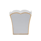 Gracie White Square Metal Cachepot For Bedroom, Office, Kitchen, Living Room - Gracie Scarlette Collection - Cachepots from Jaye's Studio
