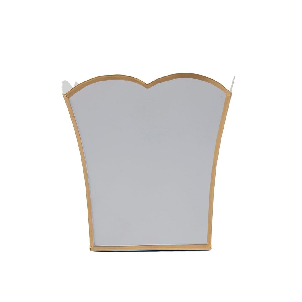 Gracie White Square Metal Cachepot For Bedroom, Office, Kitchen, Living Room - Gracie Scarlette Collection - Cachepots from Jaye's Studio