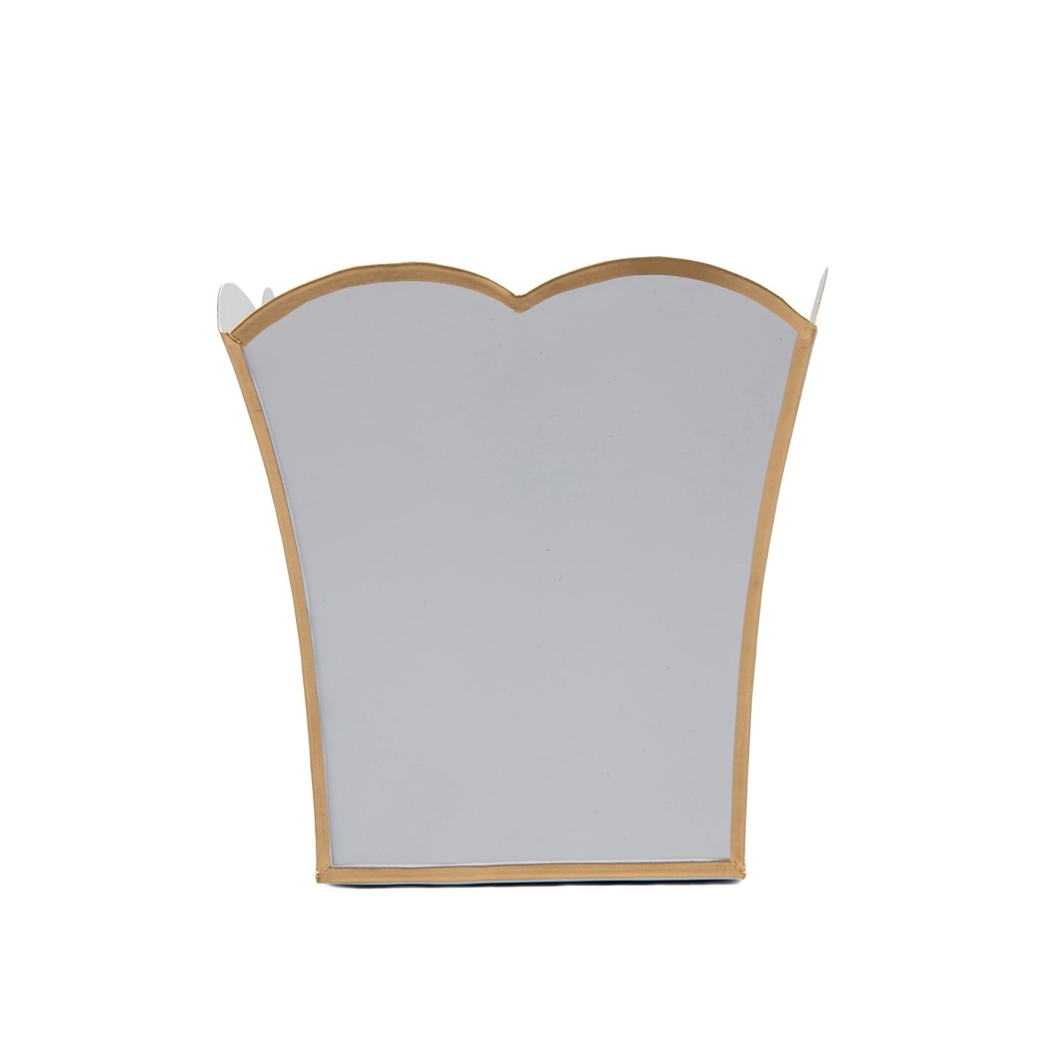 Gracie White Square Metal Cachepot For Bedroom, Office, Kitchen, Living Room - Gracie Scarlette Collection - Cachepots from Jaye's Studio