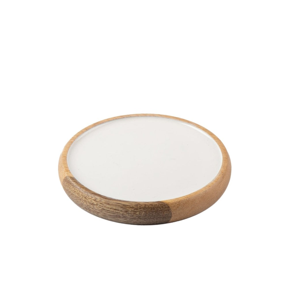 Gracie Wooden Coasters Set (4pk) - White - Avail 11/29 - from Jaye's Studio
