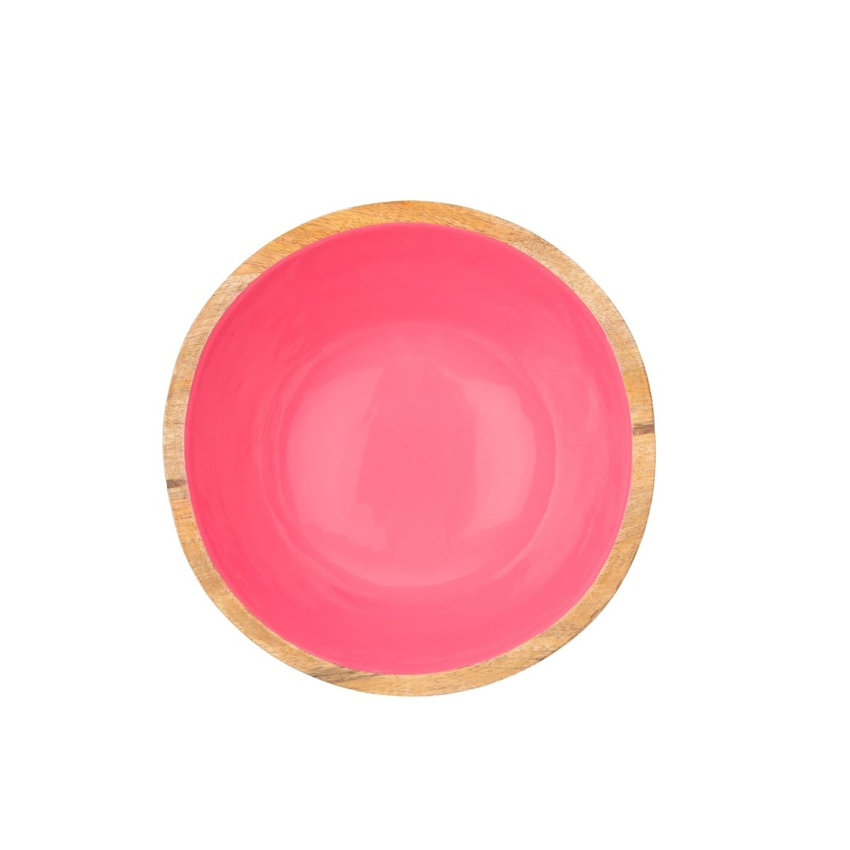 Gracie Wooden Salad Bowl - Pink - Avail 04/18 - from Jaye's Studio