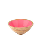 Gracie Wooden Salad Bowl - Pink - Avail 04/18 - from Jaye's Studio