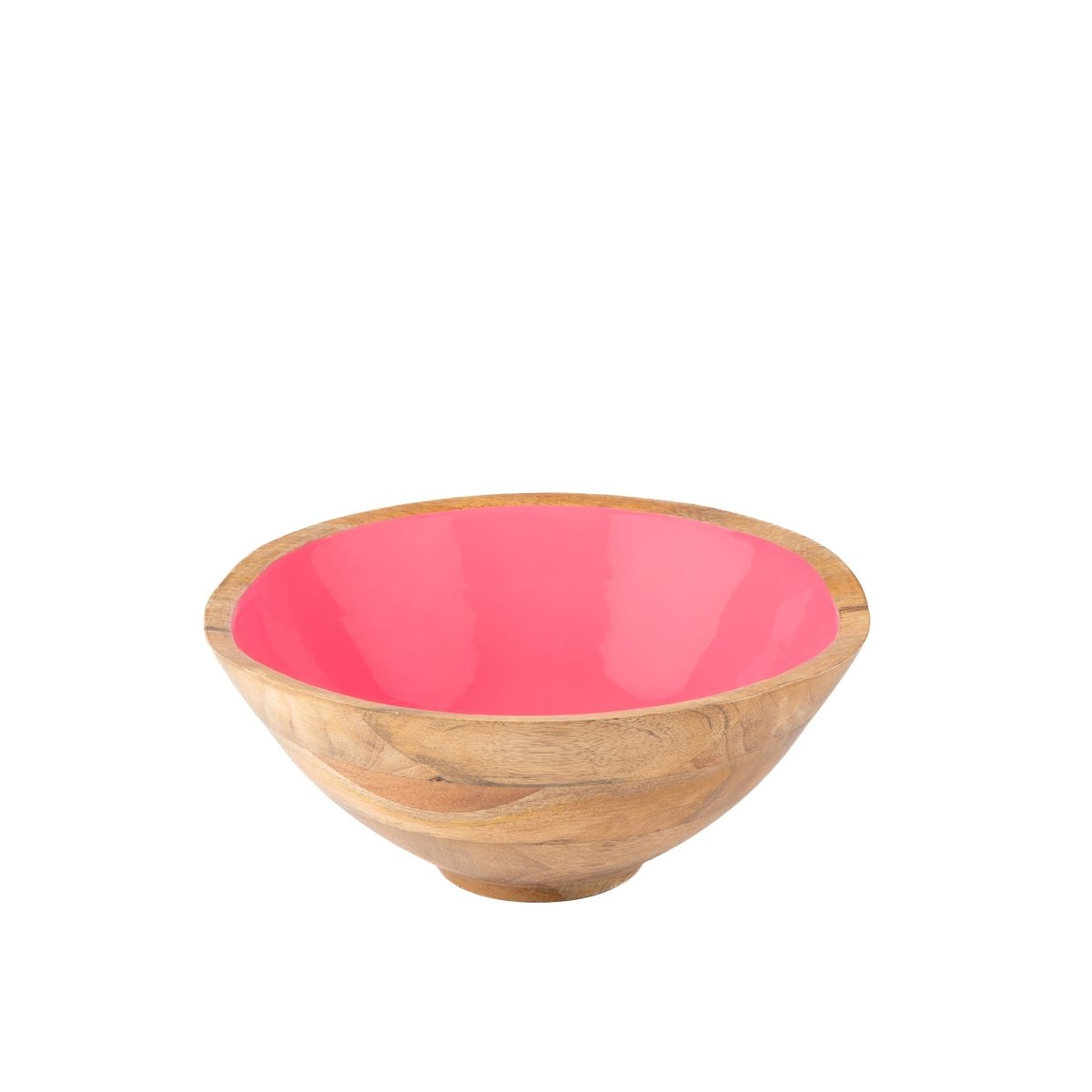 Gracie Wooden Salad Bowl - Pink - Avail 04/18 - from Jaye's Studio