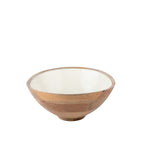 Gracie Wooden Salad Bowl - White - Avail 04/18 - from Jaye's Studio