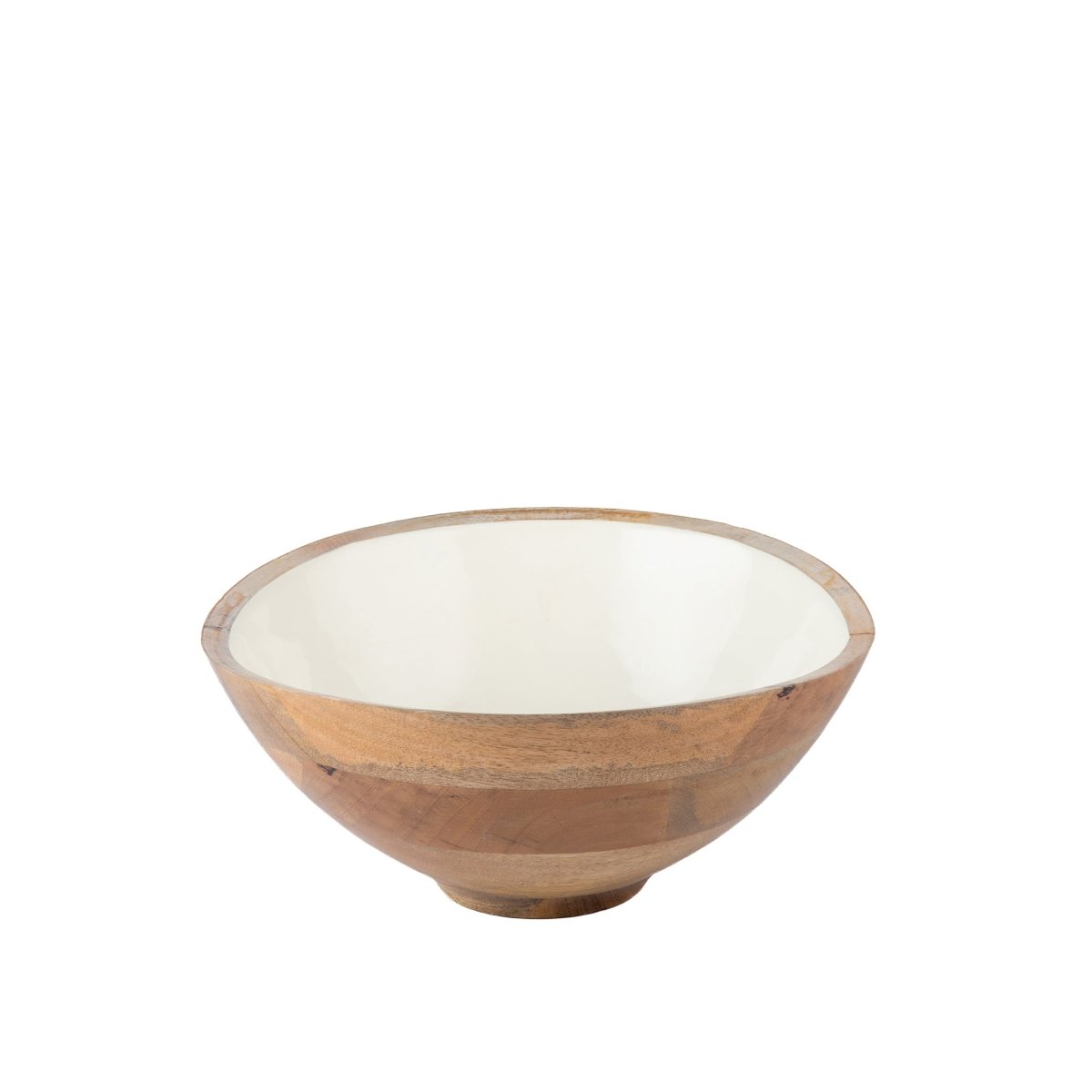 Gracie Wooden Salad Bowl - White - Avail 04/18 - from Jaye's Studio
