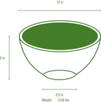 Gracie Wooden Salad Bowl - White - Avail 04/18 - from Jaye's Studio