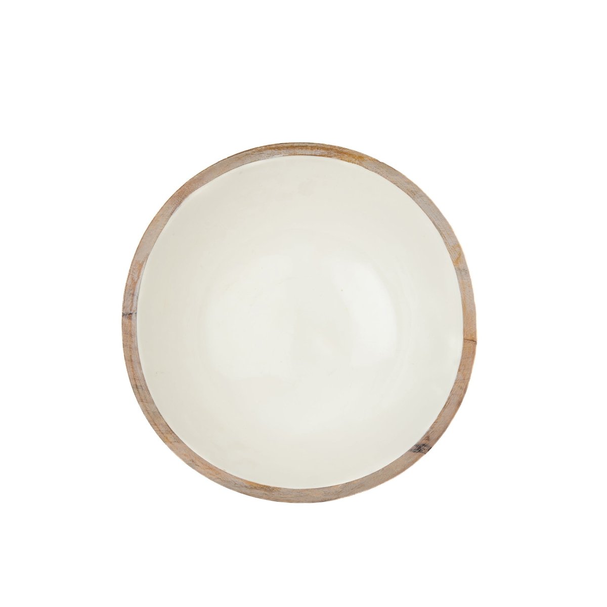 Gracie Wooden Salad Bowl - White - Avail 04/18 - from Jaye's Studio