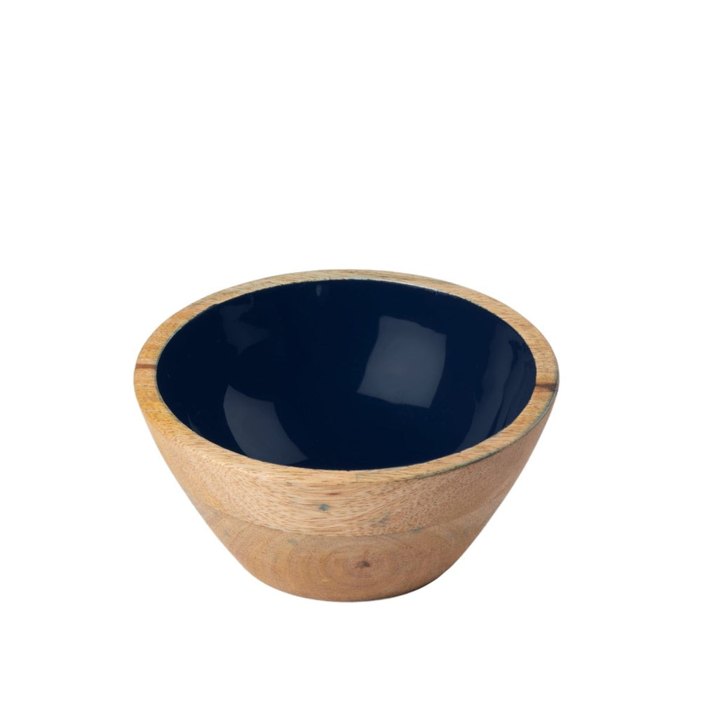 Gracie Wooden Snack Bowls Set (2pk) - Indigo Blue - Avail 06/26 - from Jaye's Studio