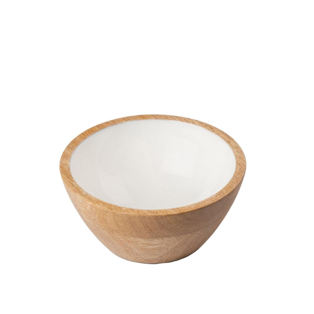 Gracie Wooden Snack Bowls Set (2pk) - White - Avail 05/12 - from Jaye's Studio