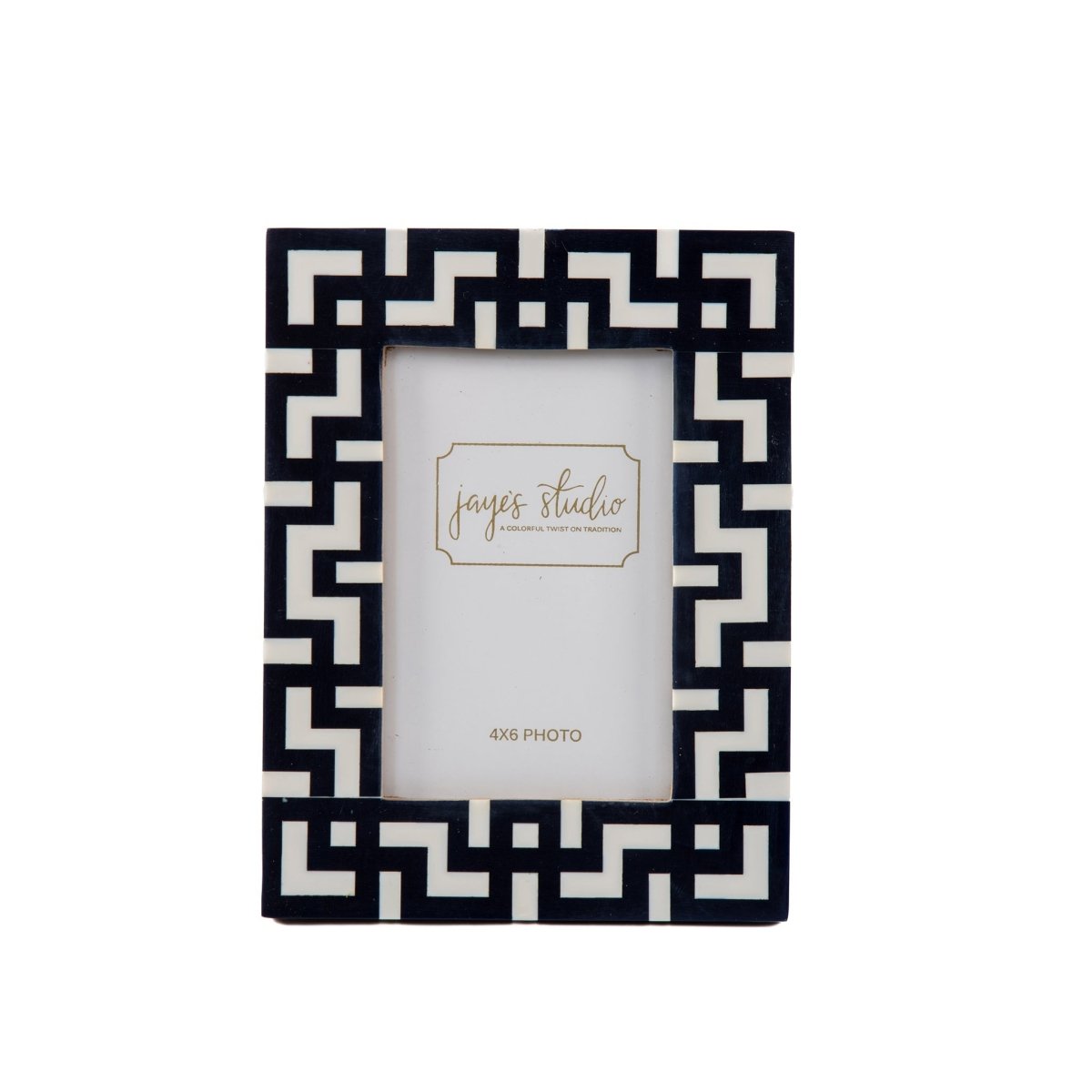 Greek Key Design Key Frame - Black - Avail 09/21 - Photo & Picture Frames from Jaye's Studio