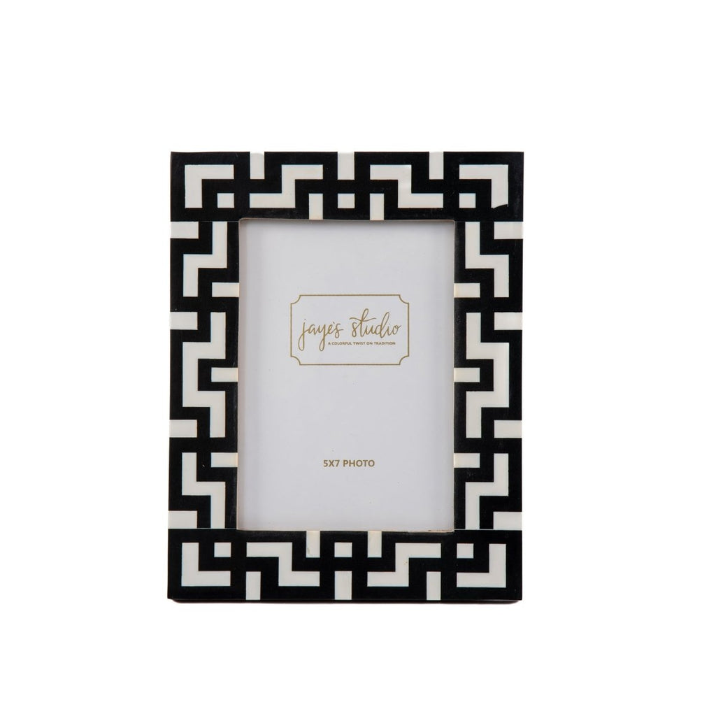 Greek Key Design Key Frame - Black - Avail 09/21 - Photo & Picture Frames from Jaye's Studio