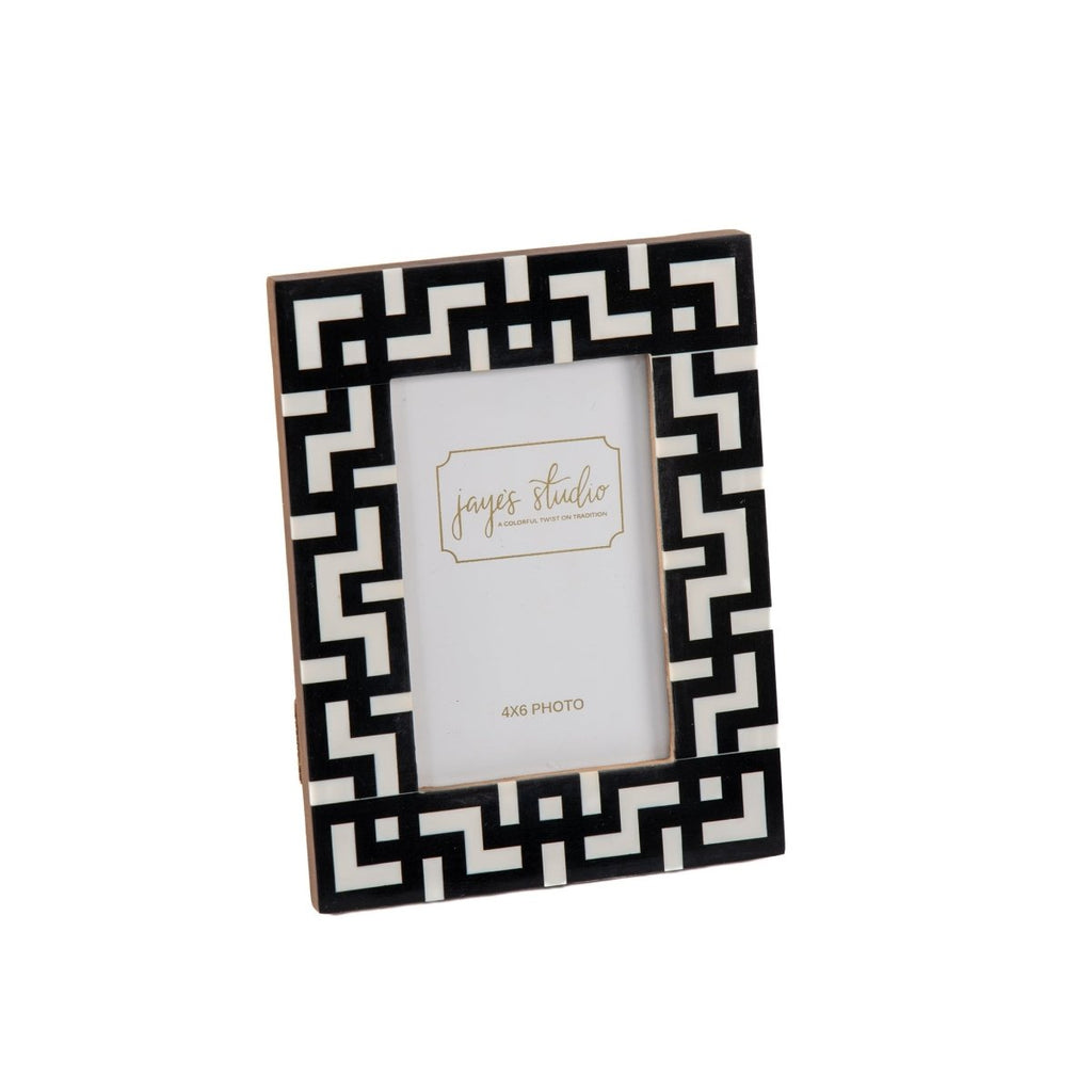 Greek Key Design Key Frame - Black - Avail 09/21 - Photo & Picture Frames from Jaye's Studio