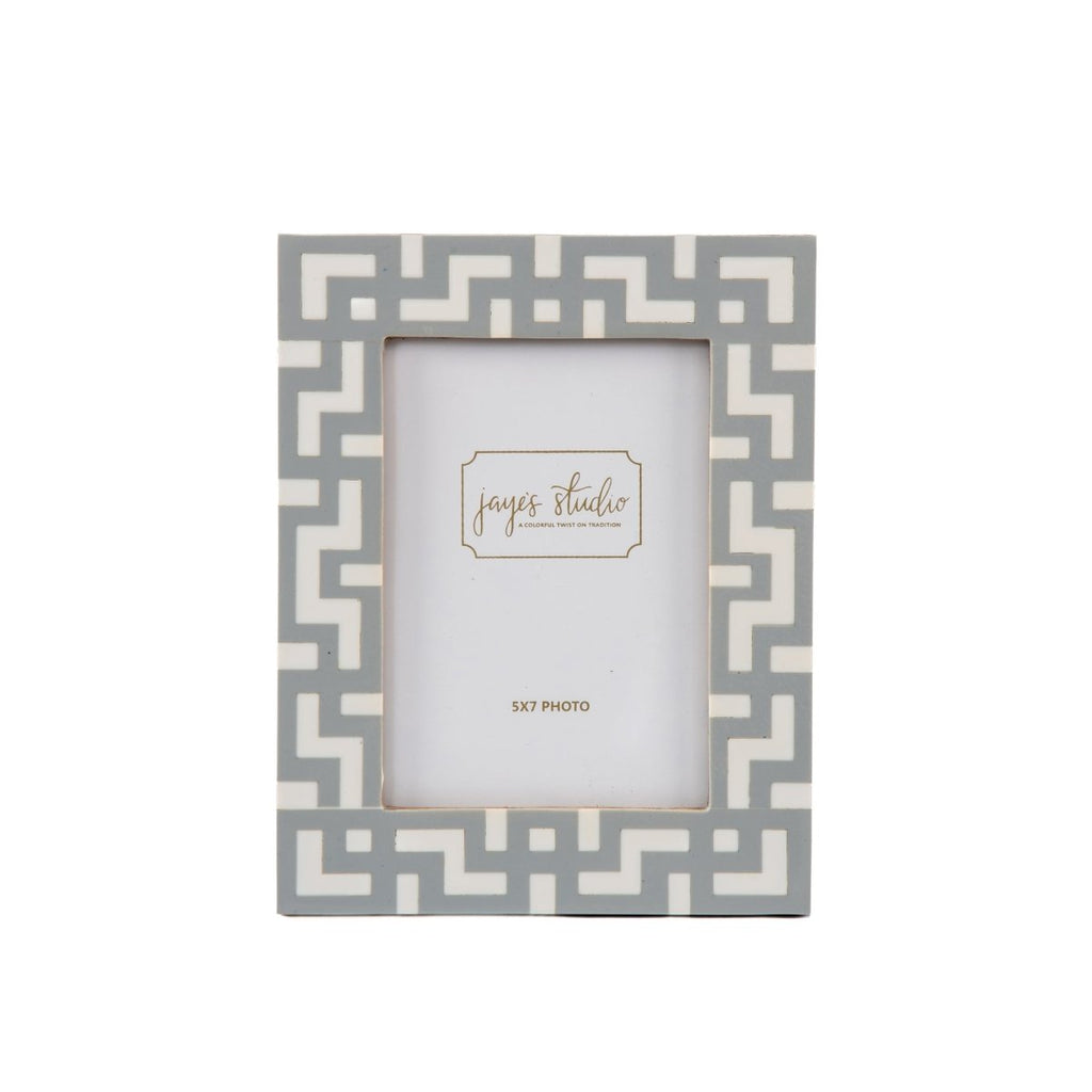 Greek Key Design Key Frame - Gray - Avail 09/21 - Photo & Picture Frames from Jaye's Studio