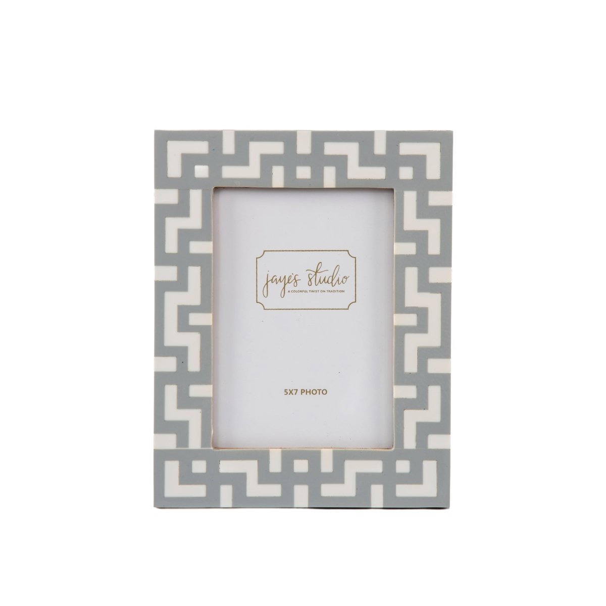 Greek Key Design Key Frame - Gray - Avail 09/21 - Photo & Picture Frames from Jaye's Studio