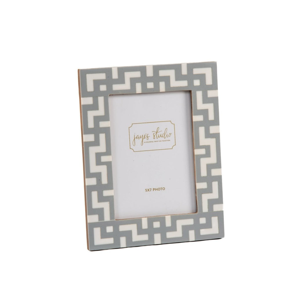 Greek Key Design Key Frame - Gray - Avail 09/21 - Photo & Picture Frames from Jaye's Studio