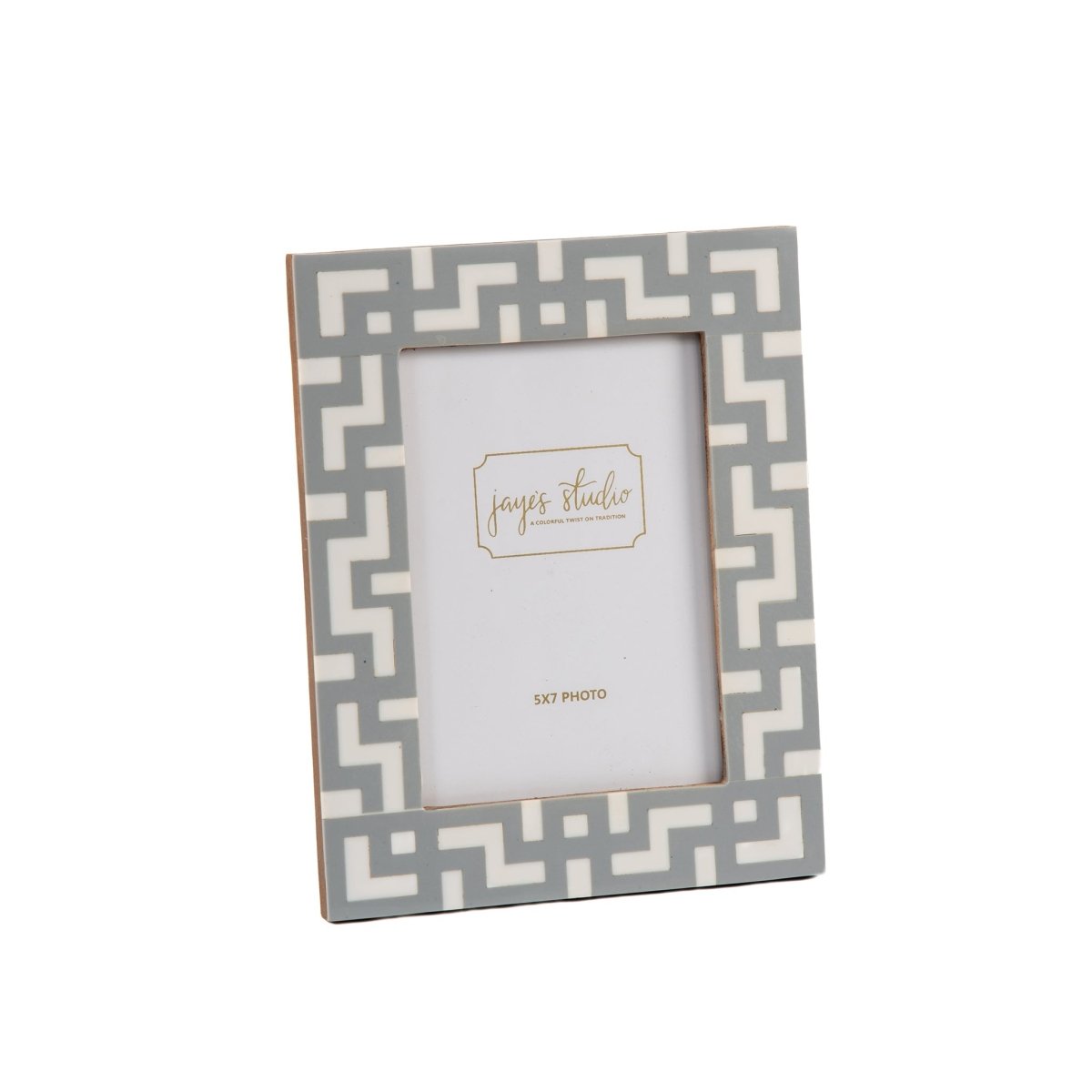 Greek Key Design Key Frame - Gray - Avail 09/21 - Photo & Picture Frames from Jaye's Studio