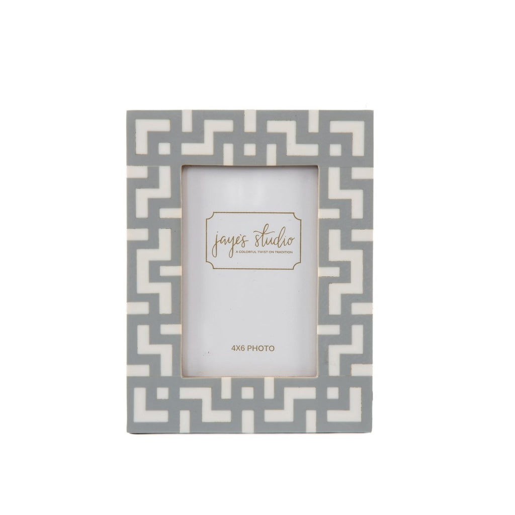 Greek Key Design Key Frame - Gray - Avail 09/21 - Photo & Picture Frames from Jaye's Studio