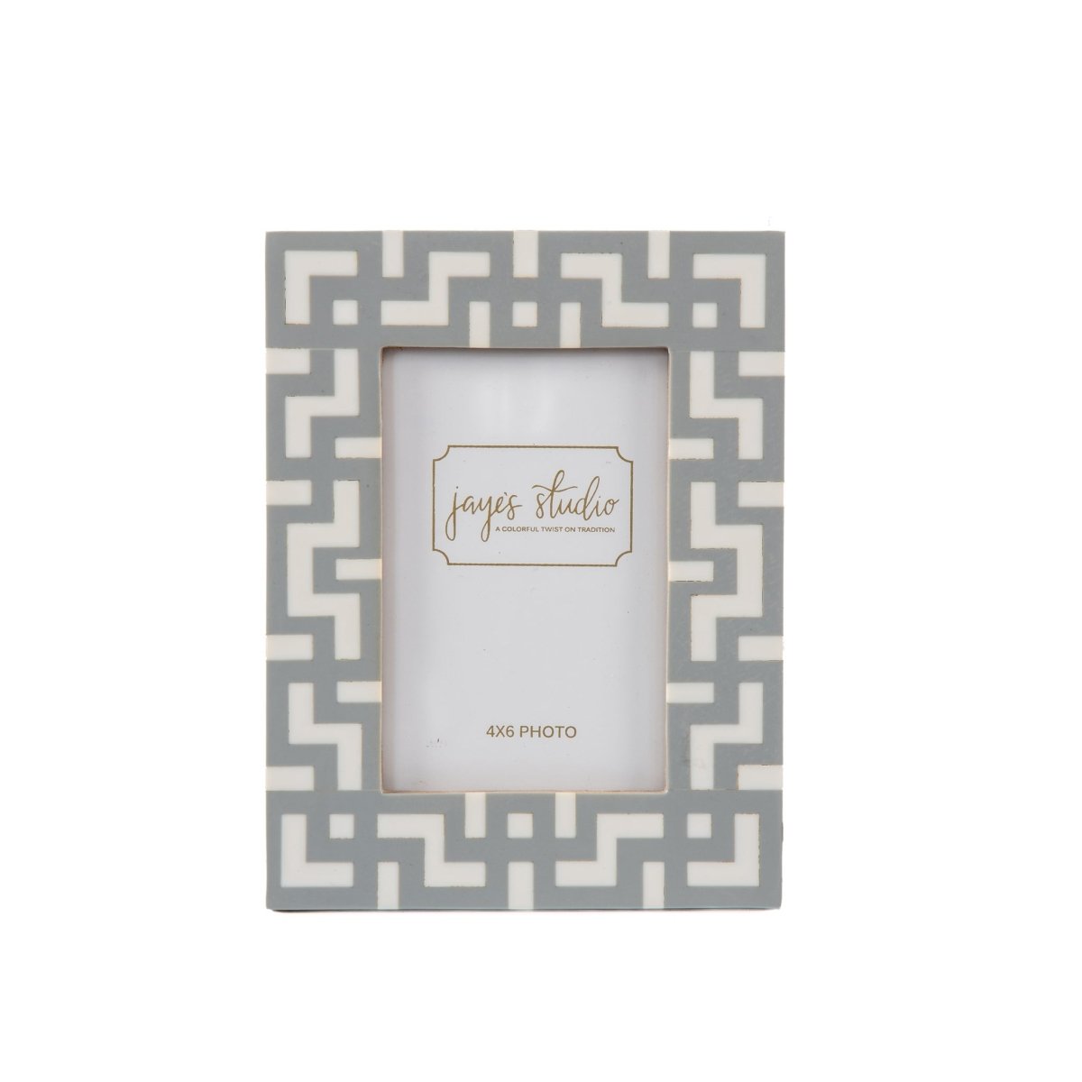 Greek Key Design Key Frame - Gray - Avail 09/21 - Photo & Picture Frames from Jaye's Studio