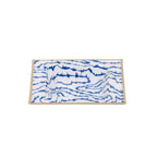 Heatwave Blue Enameled Square Decorative Trinket Tray, Catch All Tray, Jewelry Tray for Vanity, Bathroom, Bedside Home Office - Trinket Trays from Jaye's Studio