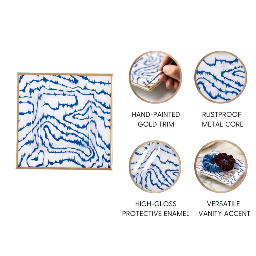 Heatwave Enameled Tori Trinket Tray - Trinket Trays from Jaye's Studio