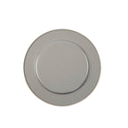 Herringbone Enameled Taupe Charger Plate For Dinnerware, Place settings, Entertaining, Table Top (Pk of 4) - Decorative Plates from Jaye's Studio