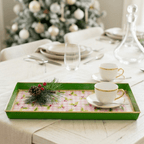 Holly Berry Enameled Oliver Tray 8x12 - Vanity Trays from Jaye's Studio
