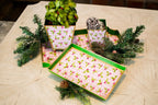Holly Berry Enameled Oliver Tray 8x12 - Light Pink - Vanity Trays from Jaye's Studio