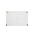 Holly Wreath Bow Red and Green Enameled Rectangle Vanity Tray for Bathroom, Vanity, Bedroom - Oliver Decorative Tray - Vanity Trays from Jaye's Studio