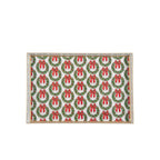 Holly Wreath Bow Red and Green Enameled Rectangle Vanity Tray for Bathroom, Vanity, Bedroom - Oliver Decorative Tray - Vanity Trays from Jaye's Studio