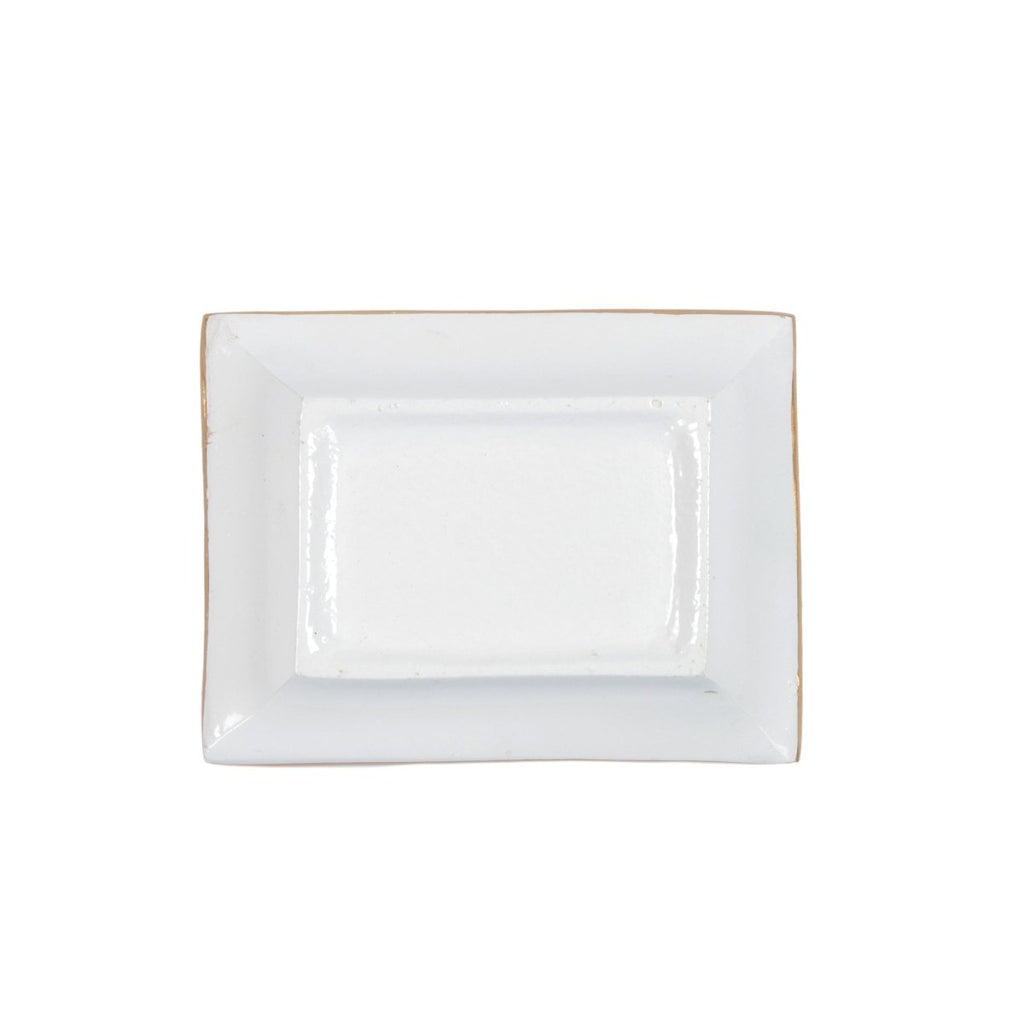 Holly Wreath Bow Red and Green Rectangle Catch All Tray, Jewelry Tray for Bathroom, Vanity - Decorative Landry Tray - Trinket Trays from Jaye's Studio