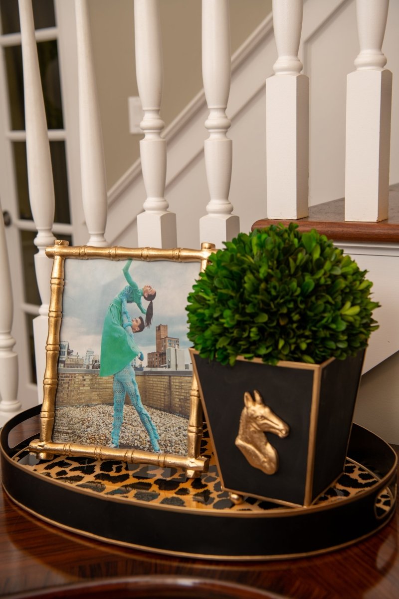 Horse Head Black Square Metal Cachepot for Bedroom, Office, Kitchen or Vanity - Cachepots from Jaye's Studio