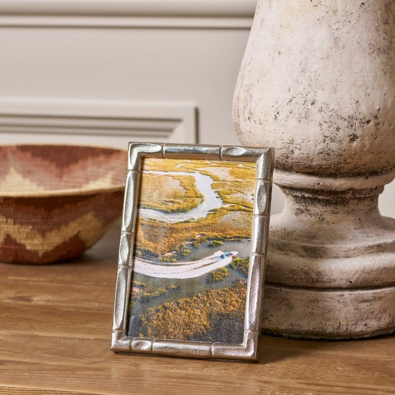 Isabelle Silver Rectangular Metal Photo Frame, Picture Frame for Home, Bedroom, Home Office - Photo & Picture Frames from Jaye's Studio