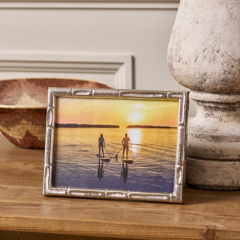 Isabelle Silver Rectangular Metal Photo Frame, Picture Frame for Home, Bedroom, Home Office - Photo & Picture Frames from Jaye's Studio