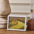 Isabelle White Rectangular Metal Photo Frame, Picture Frame for Home, Bedroom, Home Office - Photo & Picture Frames from Jaye's Studio