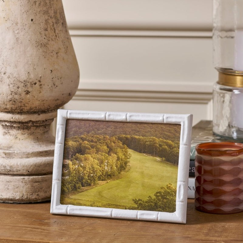 Isabelle White Rectangular Metal Photo Frame, Picture Frame for Home, Bedroom, Home Office - Photo & Picture Frames from Jaye's Studio