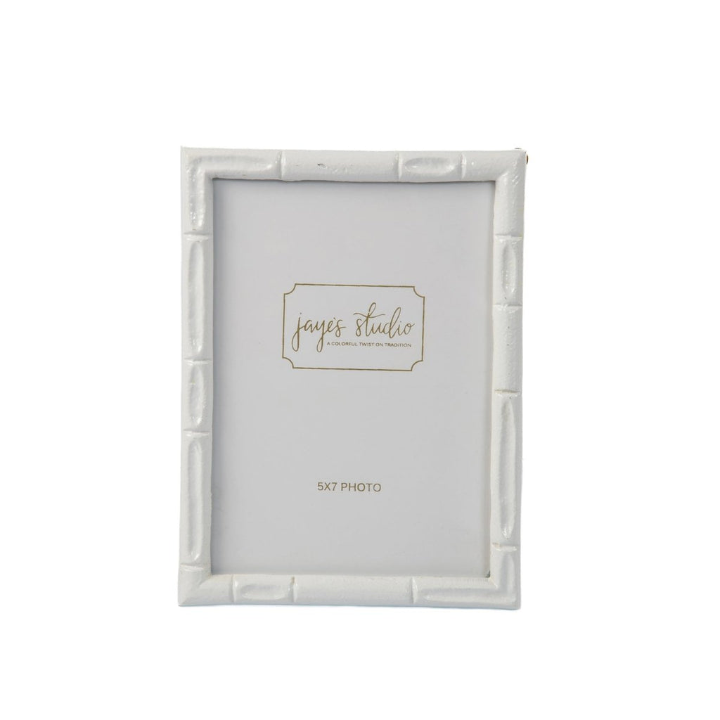 Isabelle White Rectangular Metal Photo Frame, Picture Frame for Home, Bedroom, Home Office - Photo & Picture Frames from Jaye's Studio